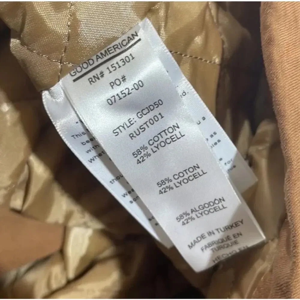 Good American Chore Dropped Shoulder Utility Jacket in Camel Brown Size 1X NWT - Picture 8 of 9